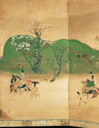 Shogun touring in spring, Edo Period (1603-1867)
